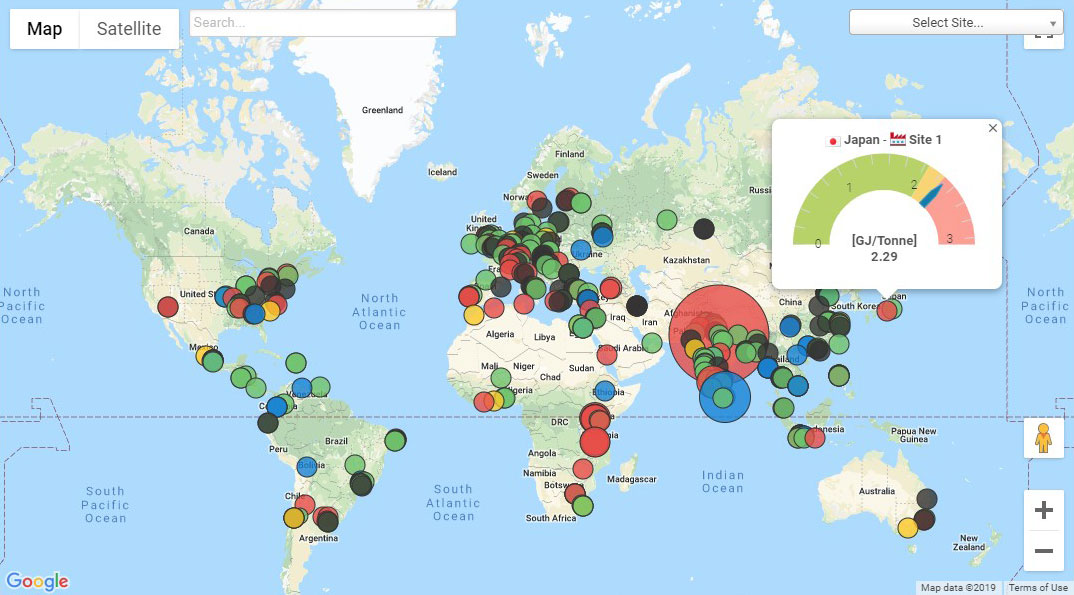 GPS location reports and bubble maps