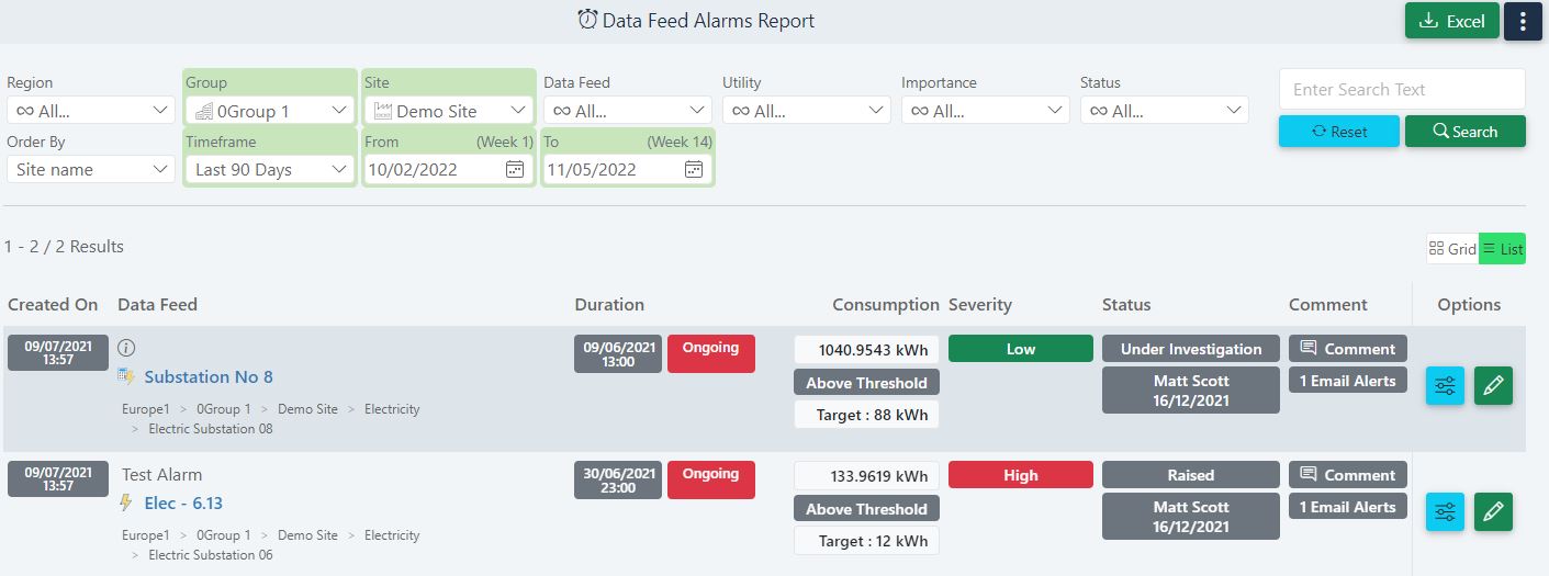 Alarm notifications & tracking